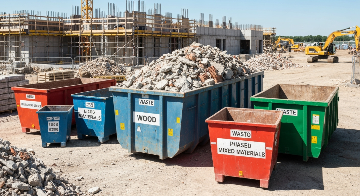Kontener na śmieci budowlane - podstawy segregacji i bezpiecznej utylizacji odpadów z remontu