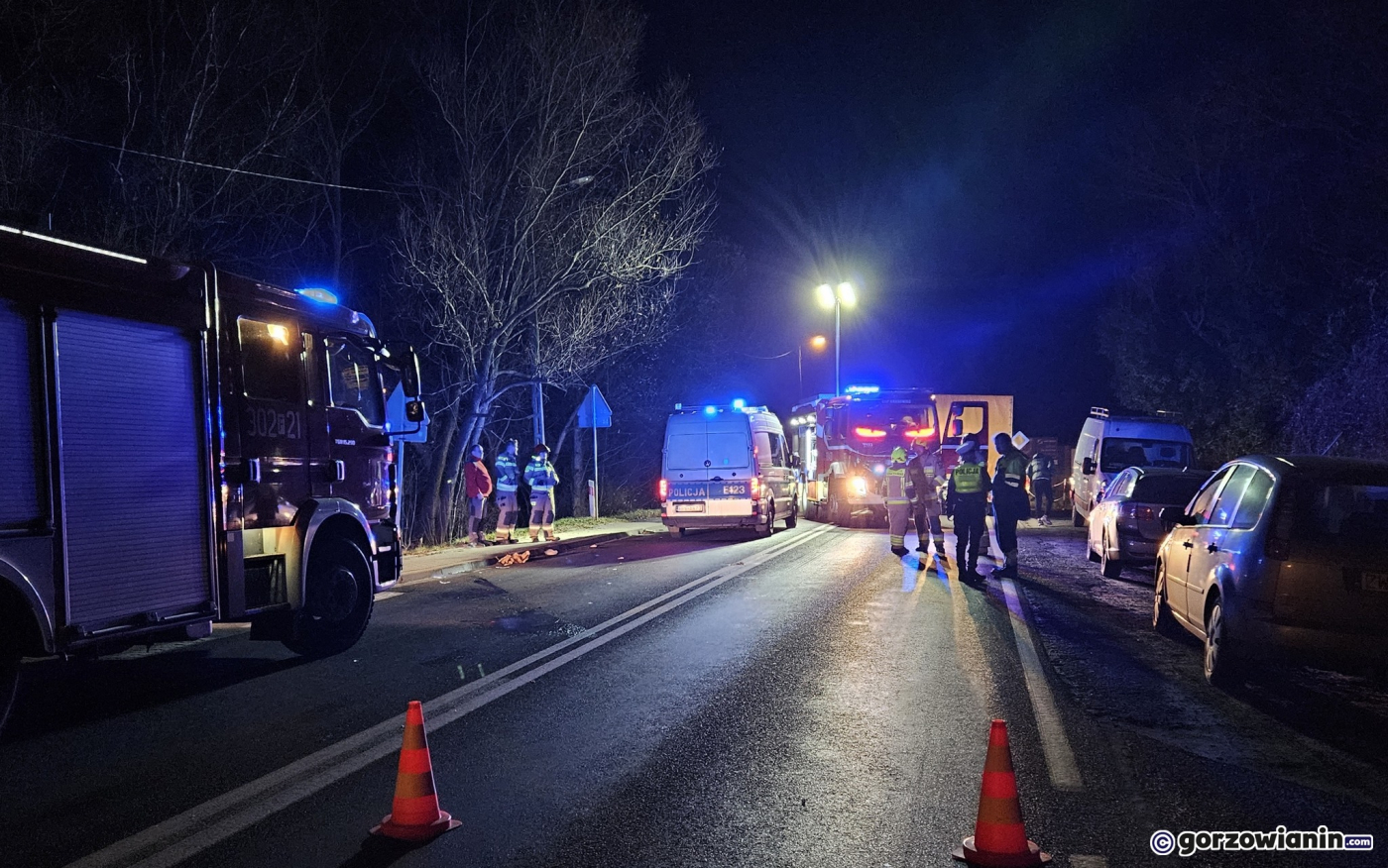 Tragiczny finał potrącenia na DK22 koło Gorzowa. Nie żyje kobieta