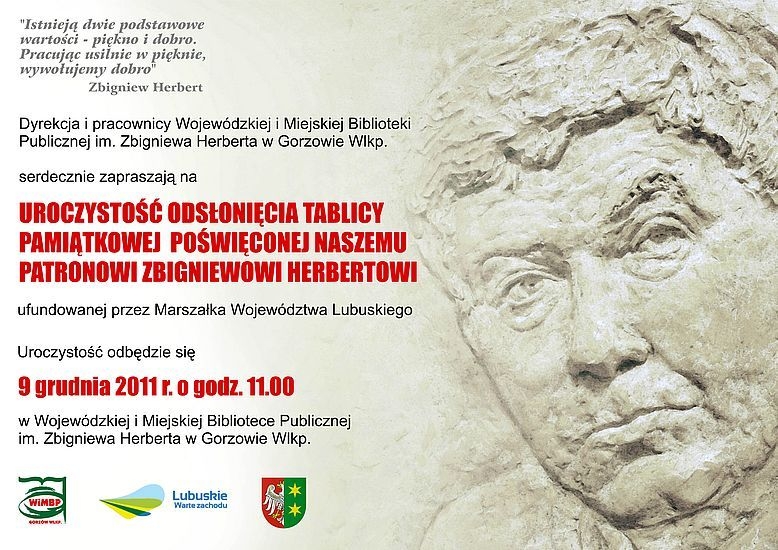 Biblioteka zyska tablicę patrona