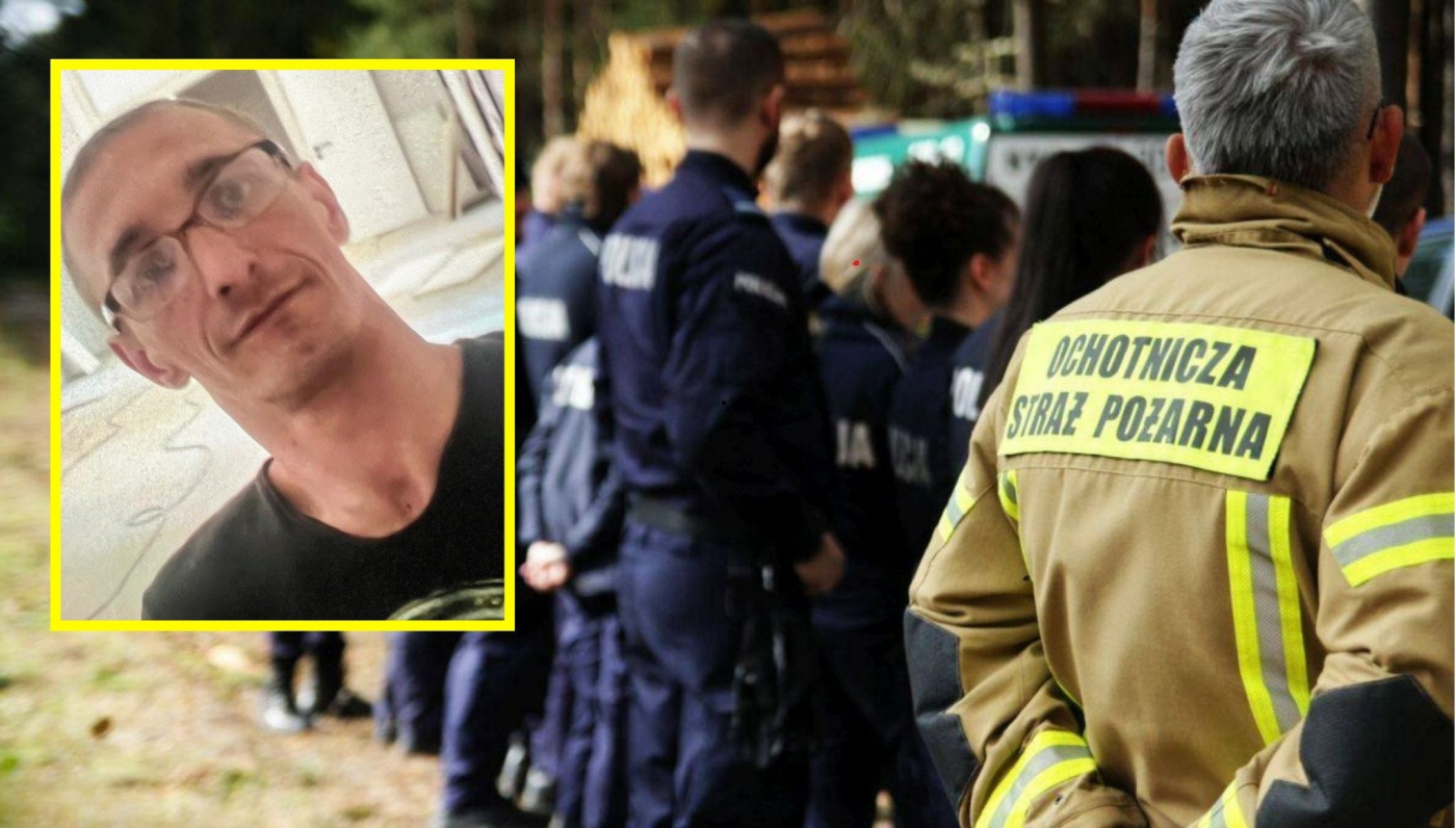 Akcja poszukiwawcza policji i strażaków w Ściechówku zaginął 33-letni mieszkaniec Gorzowa