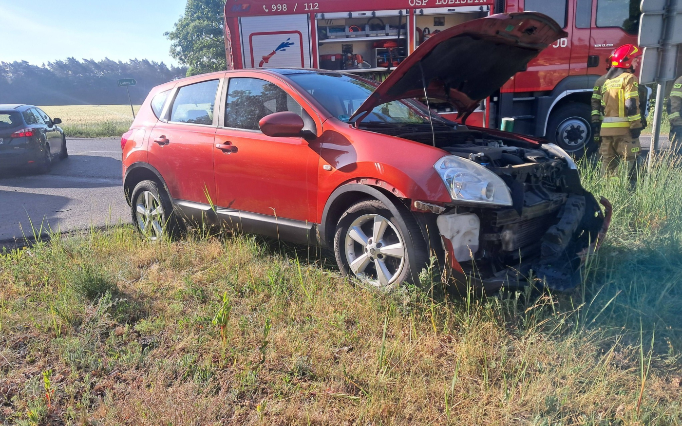 Wypadek koło Gorzowa zderzenie nissan suzuki droga wojewódzka 130 Lubiszyn Lubno