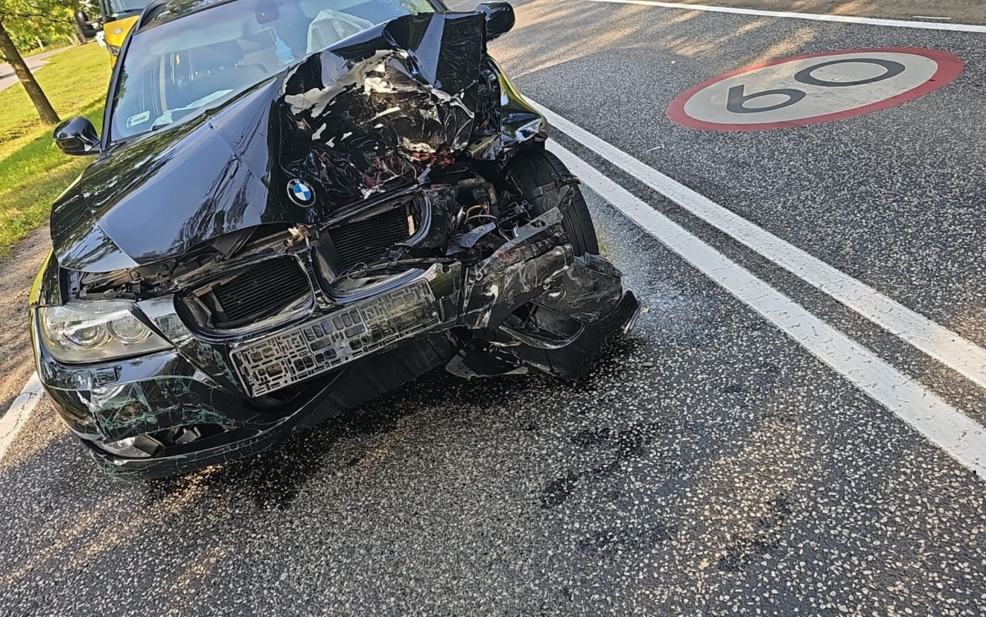 wypadek dk22 gorzów pijany kierowca bmw wjechał w peugeota ignorując sądowy zakaz prowadzenia pojazdów interwencja policji