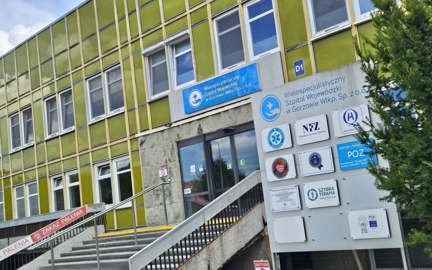 Szpital wojewódzki w Gorzowie gdzie pracownicy niemedyczni zapowiadają protest z powodu opóźnianych podwyżek i różnic w pensjach rzędu 1500 zł