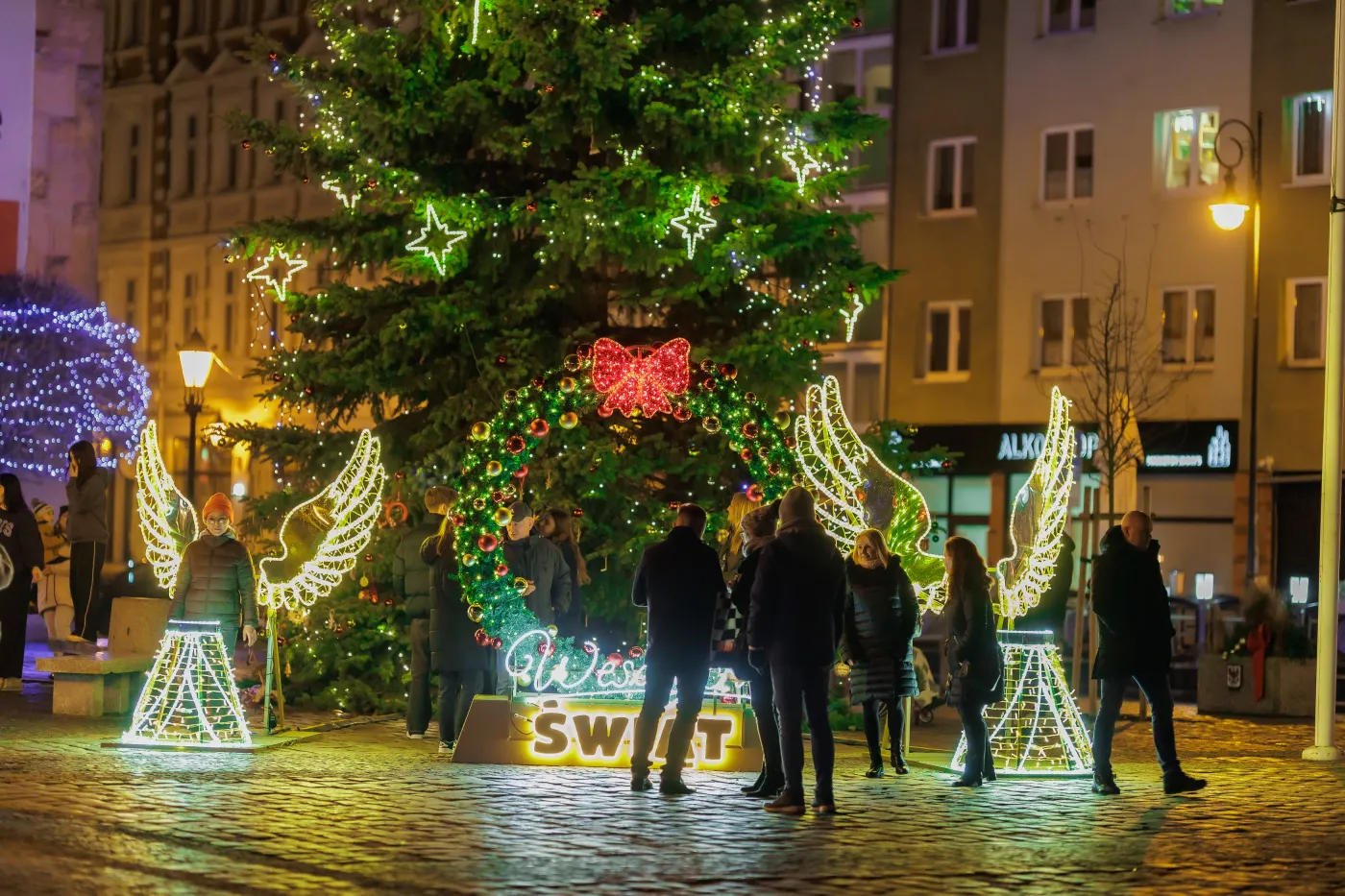 świąteczne oświetlenie Gorzów 2026 Mikołaj na motocyklu żużlowym iluminacje Boże Narodzenie przetarg ozdoby choinka