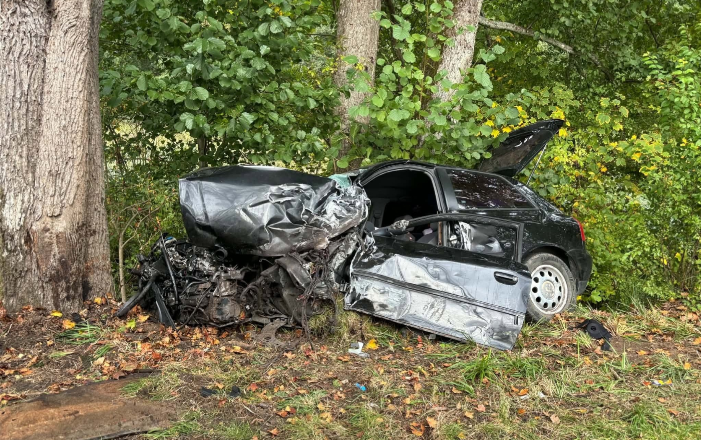 wypadek drogowy zderzenie czolowe audi i iveco przyleg kierowca pod wplywem narkotykow zlamanie zakazu policja strzelce krajenskie gorzow