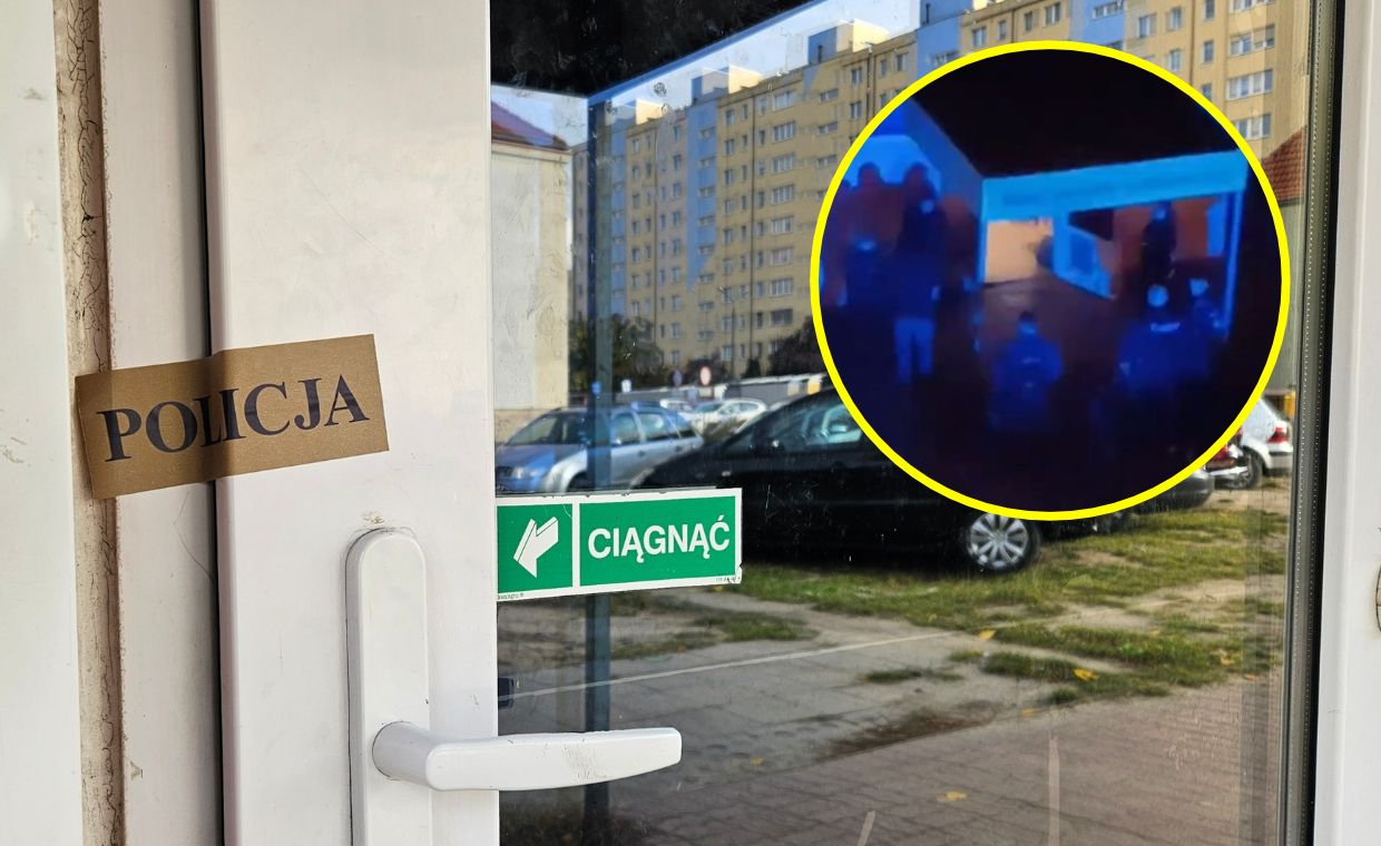 nocny nalot policji na nielegalne kasyno w dawnym warzywniaku ulica Matejki osiedle Staszica Gorzów zabezpieczone automaty do gier i sprzęt