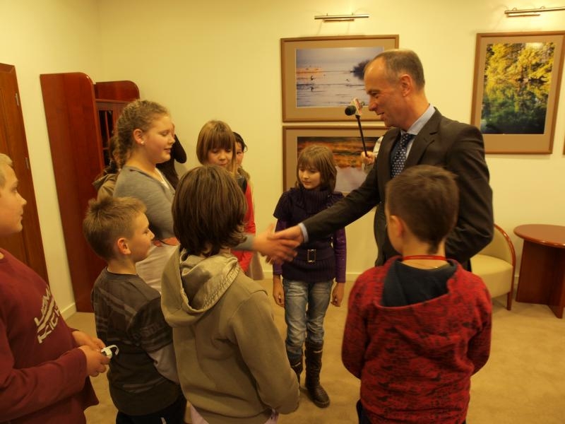 
Wojewoda Jabłoński w roli... nauczyciela