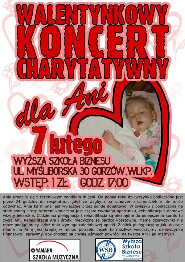 Zagrają charytatywnie dla Ani