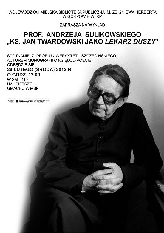 Wykład o ks. Twardowskim w bibliotece