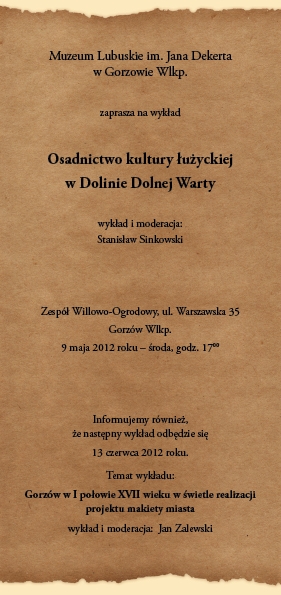 Muzeum zaprasza na wykład o osadnictwie