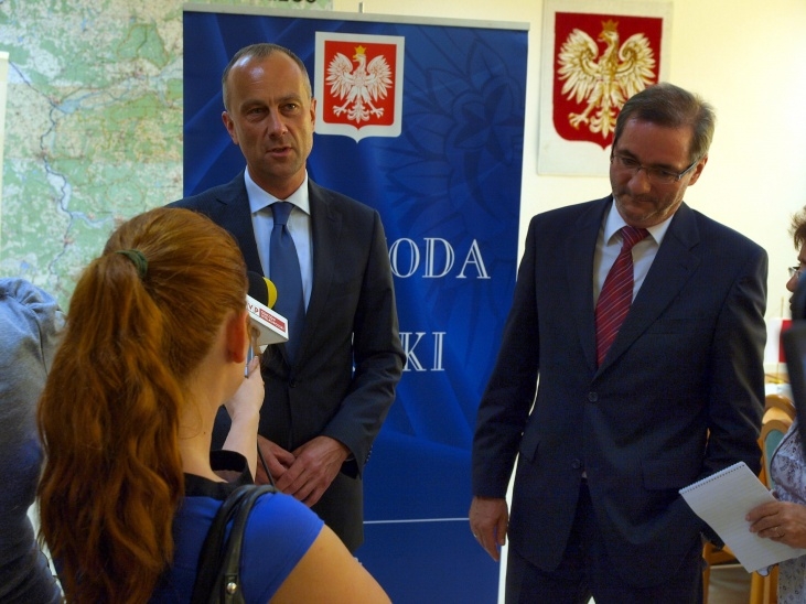 Premier Platzeck u wojewody