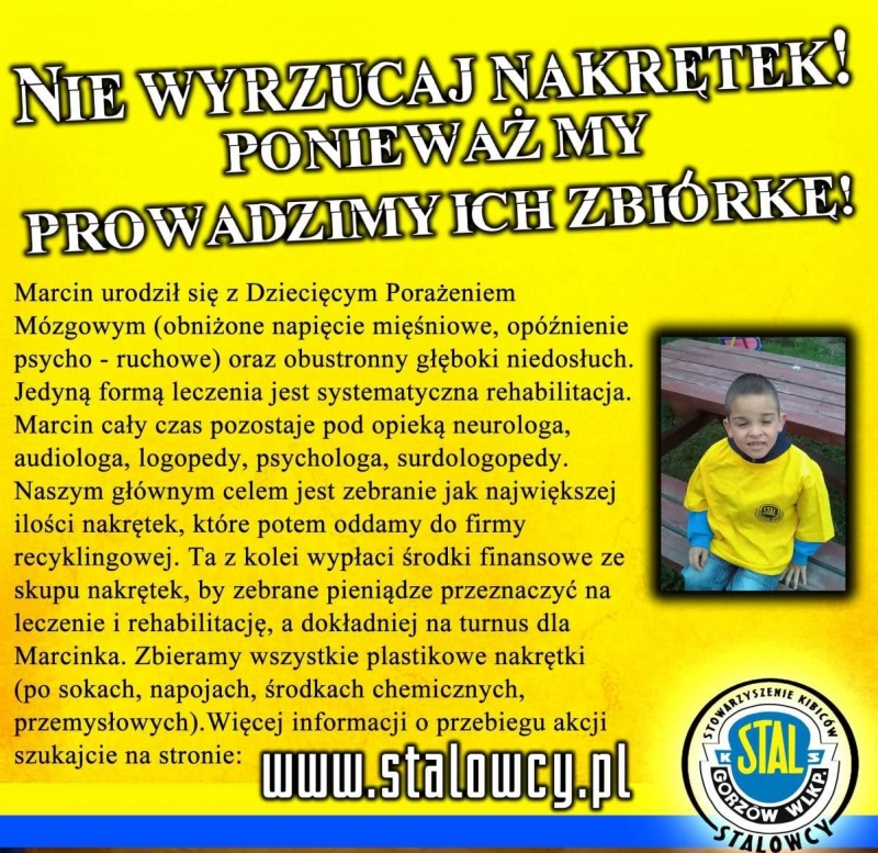 Nakręćmy się na pomoc dla Marcinka!