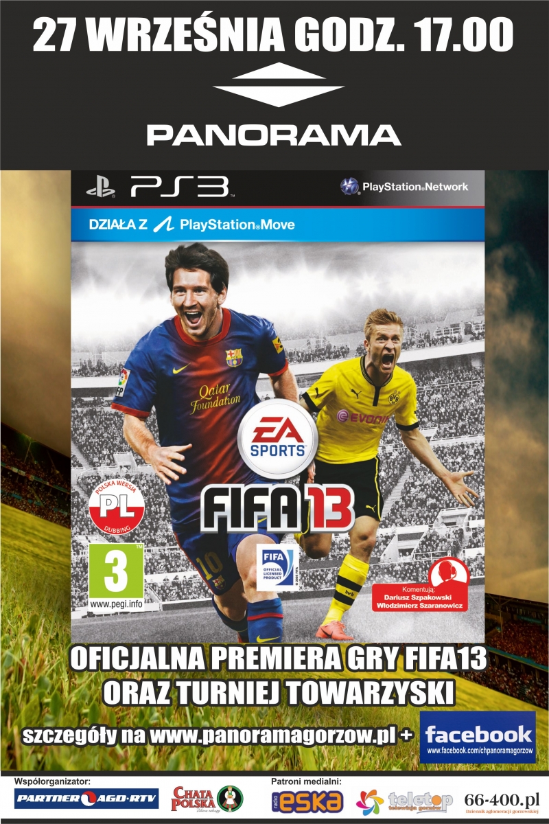 Premiera gry FIFA 13 w Panoramie