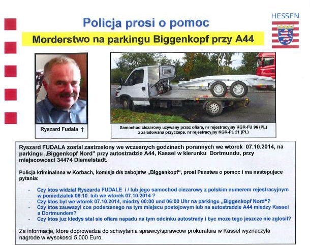 Polak zastrzelony w Niemczech. Policja prosi o pomoc