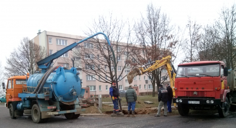 Awaria wodociągu na Wróblewskiego
