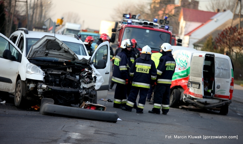 Wypadek w Brzozowcu. Droga była zablokowana