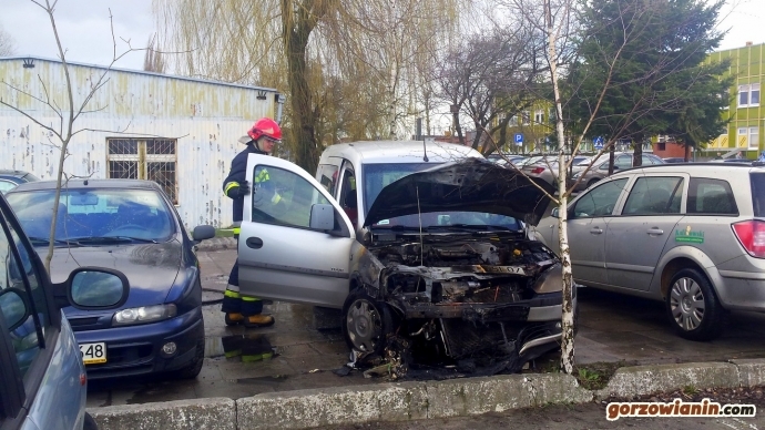 Pod szpitalem spłonęło auto - był w nim pies!