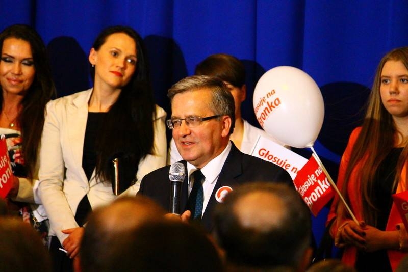 Komorowski w Gorzowie. Prosił o wsparcie [wideo]