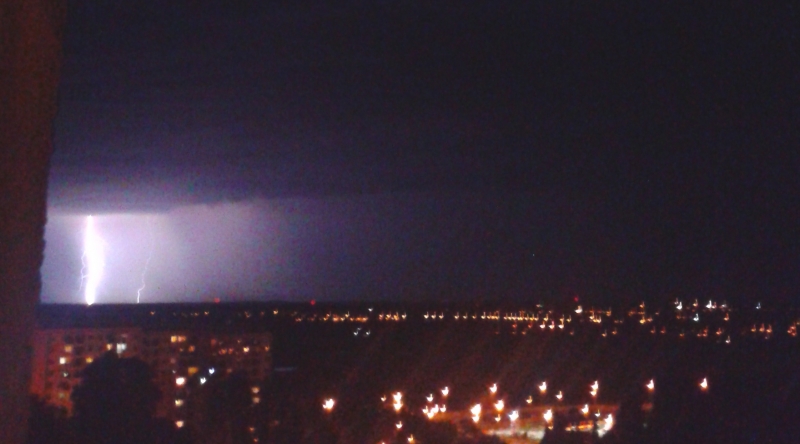 Potężna burza zbliża się do Gorzowa [zdjęcia]