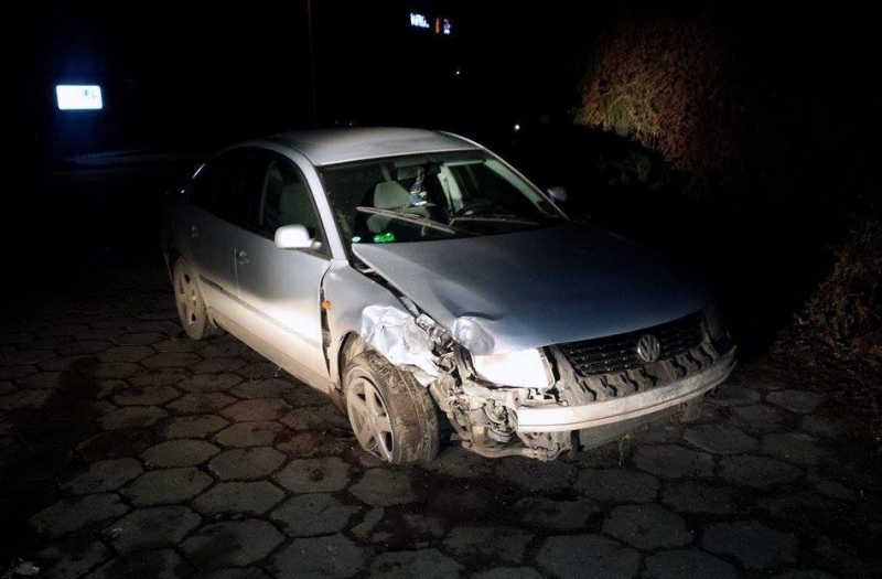 Skasował słup i uciekł [zdjęcia]