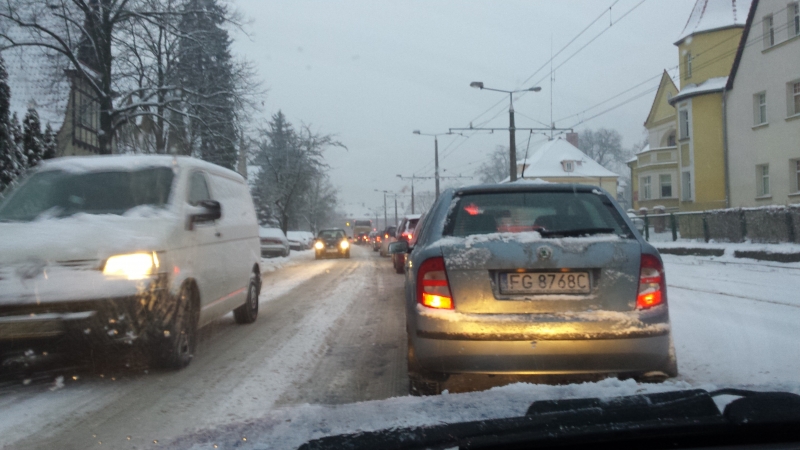 Spore utrudnienia na drogach