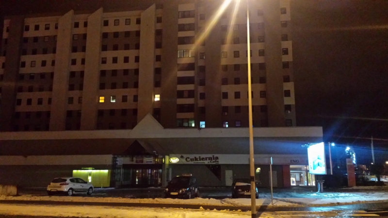 Człowiek demolka na Górczynie