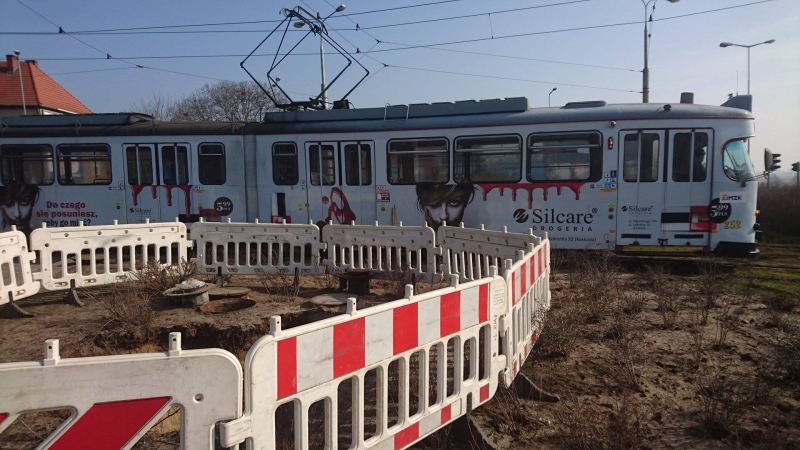 Awaria na rondzie Santockim. Tramwaje na Silwane wstrzymane [zdjęcia]