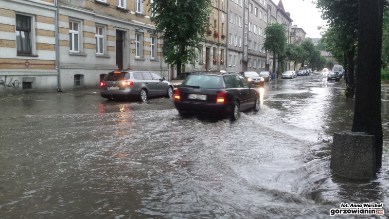 Zalane ulice w Gorzowie [film i zdjęcia]