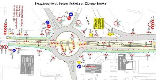 Kończy się budowa ronda na Szczecińskiej i Złotego Smoka