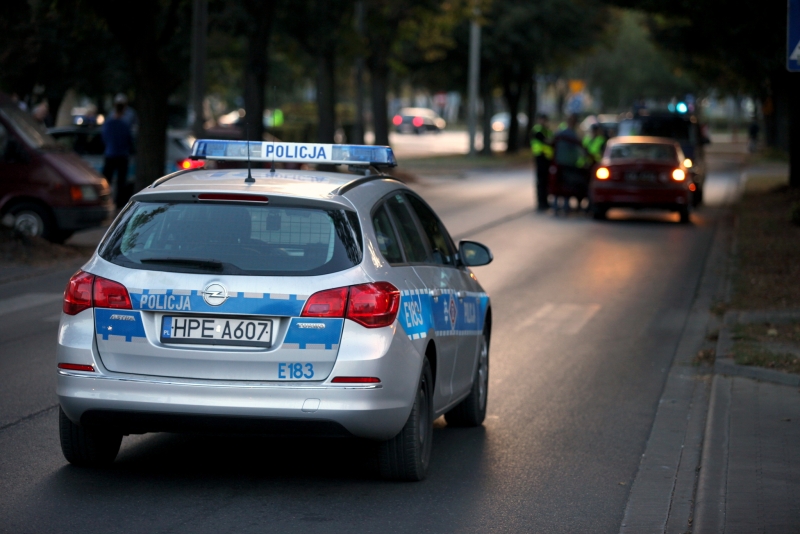 Potrącenie dwóch osób przy Matejki