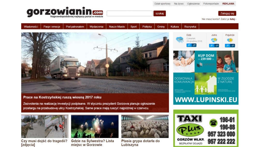 Najchętniej czytane artykuły na gorzowianin.com