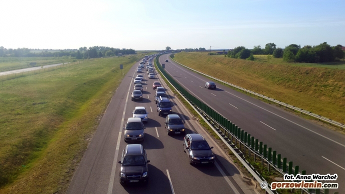 4/8 Zakorkowana S3 przed Gorzowem