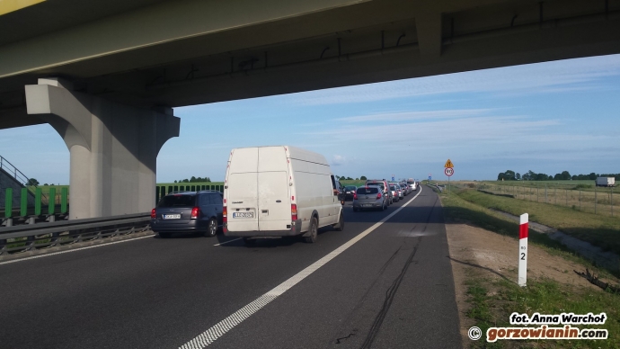 5/8 Zakorkowana S3 przed Gorzowem