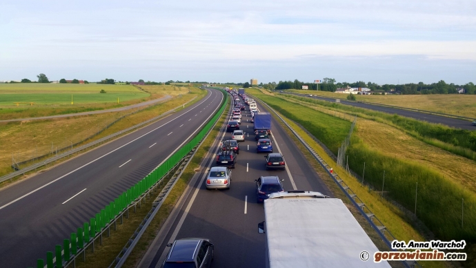 8/8 Zakorkowana S3 przed Gorzowem