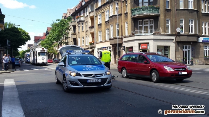 4/7 Potrącenie rowerzystki na Mieszka I