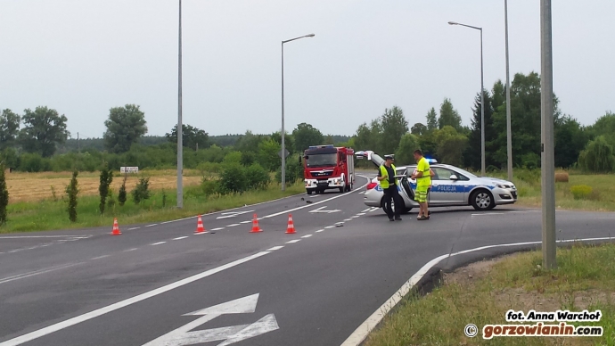 1/10 Zderzenie samochodu z motocyklem przy Kasprzaka