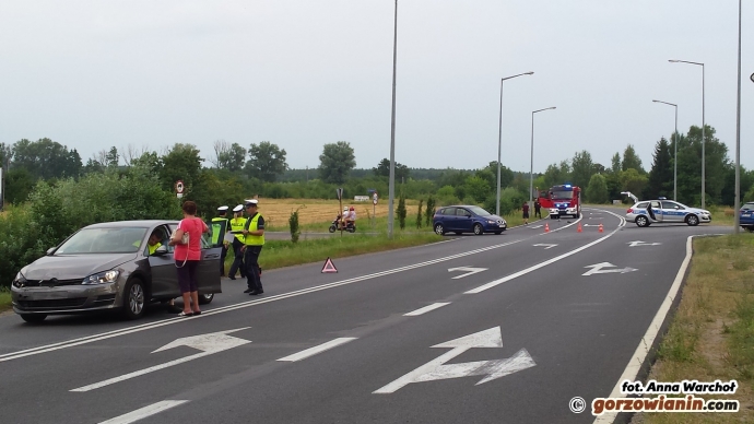 2/10 Zderzenie samochodu z motocyklem przy Kasprzaka