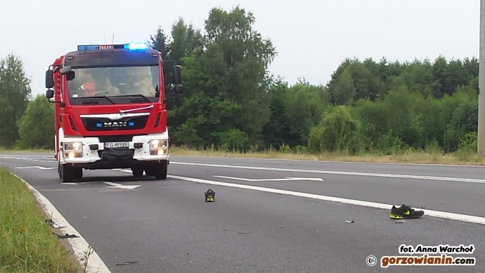 5/10 Zderzenie samochodu z motocyklem przy Kasprzaka