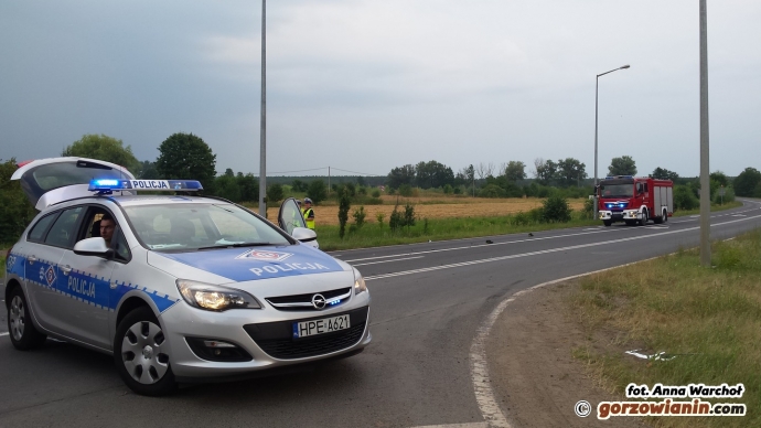 7/10 Zderzenie samochodu z motocyklem przy Kasprzaka