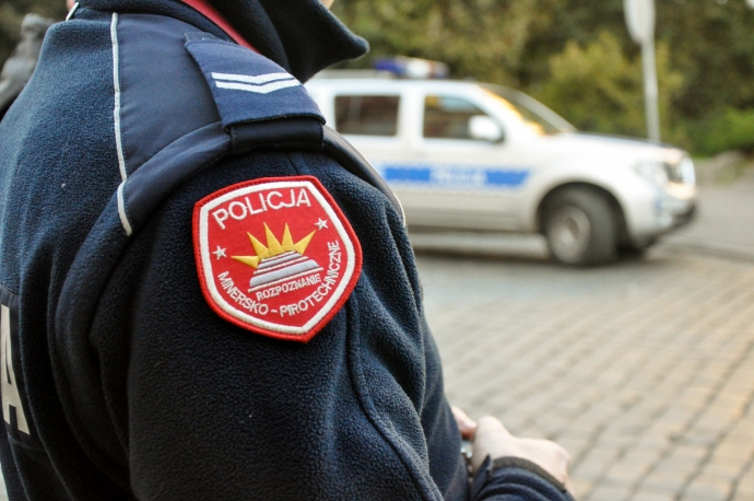 9/17 Na Pocztowej znaleziono granat