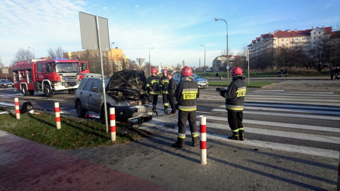 2/8 Na Piłsudskiego spłonęło auto