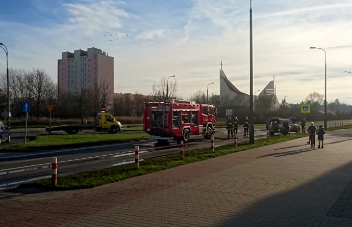 7/8 Na Piłsudskiego spłonęło auto