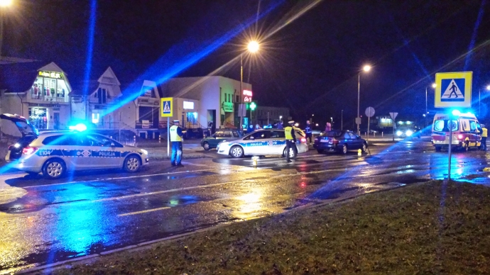 6/6 Potrącenie pieszego na pasach przy Piłsudskiego