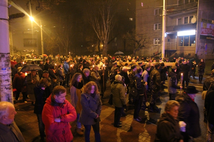 8/13 25.03. 2016 Droga Krzyżowa w centrum Gorzowa