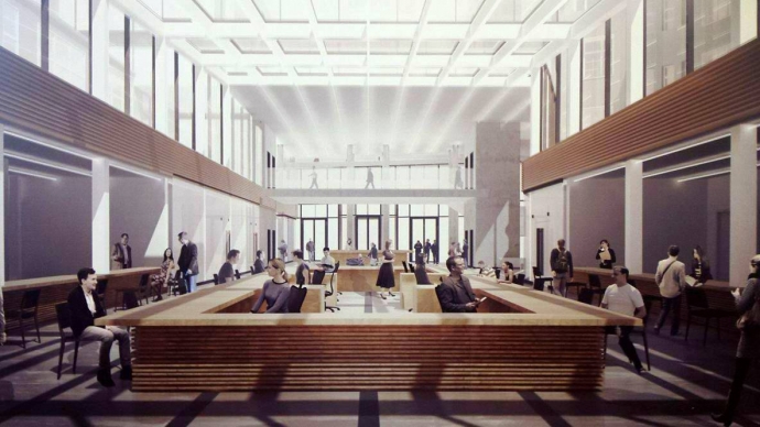 4/6 Projekt urzędu miasta przy Sikorskiego i Obotryckiej