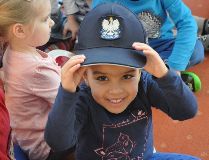 9/9 „Kaski, paski i odblaski”. Spotkanie w przedszkolu 