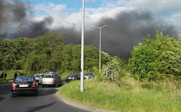 2/7 Pożar opon na poligonie