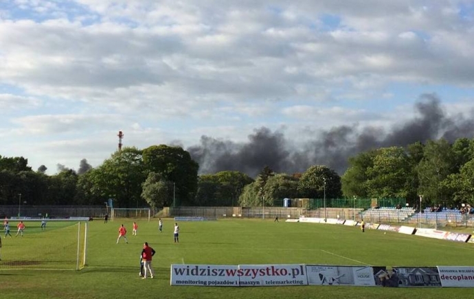 4/7 Pożar opon na poligonie