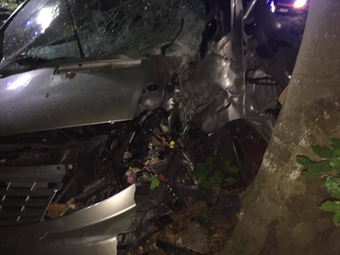 5/6 Wypadek na drodze Zdroisko - Rybakowo