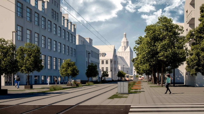 3/5 Projekt deptaka przy Sikorskiego